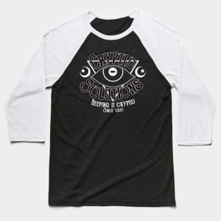 Cryptid Solutions (BLACK) Baseball T-Shirt